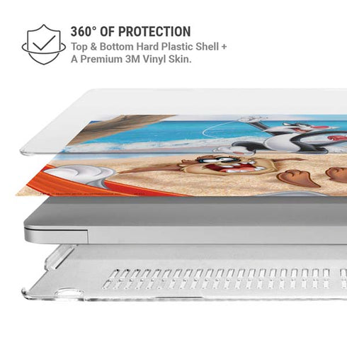 Looney Tunes Beach MacBook Air 13in M1 (2021) Case plus Skin