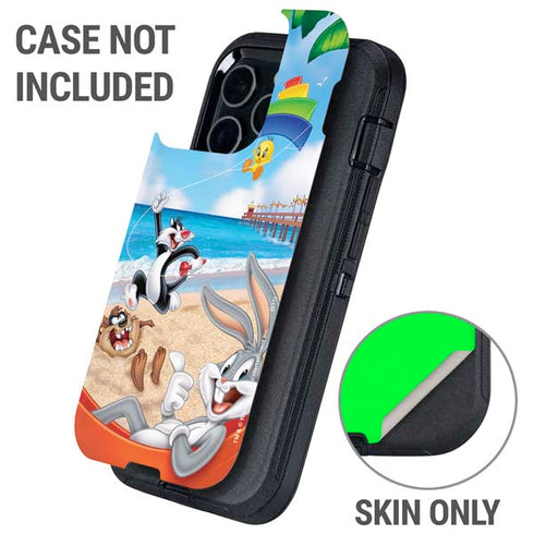 Looney Tunes Beach Otterbox Defender iPhone Skin