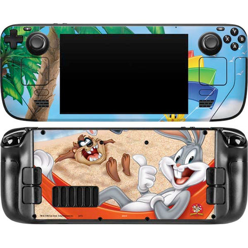 Looney Tunes Beach Steam Deck Handheld Gaming Computer Skin