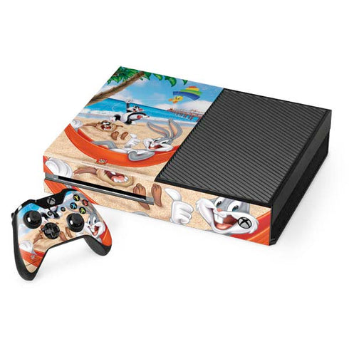 Looney Tunes Beach Xbox One Console and Controller Bundle Skin