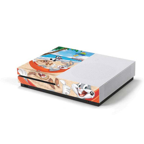 Looney Tunes Beach Xbox One S Console Skin