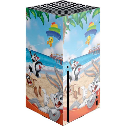 Looney Tunes Beach Xbox Series X Console Skin