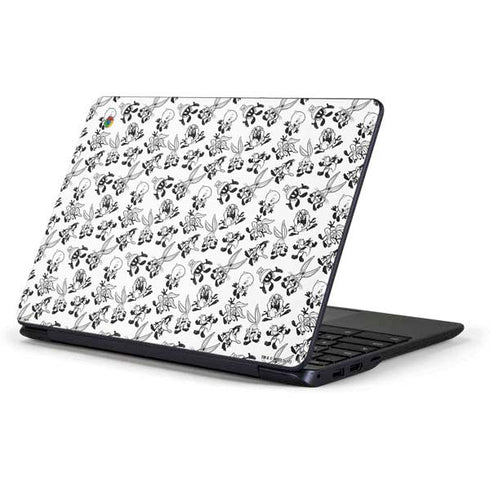Looney Tunes Big Head Pattern Samsung Chromebook Skin