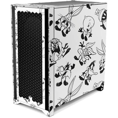 Looney Tunes Big Head Pattern Corsair 4000D Tempered Glass Mid-Tower ATX Case Skin
