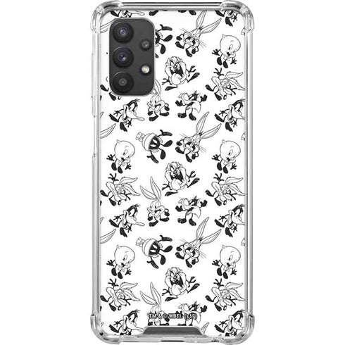 Looney Tunes Big Head Pattern Galaxy A32 5G Clear Case