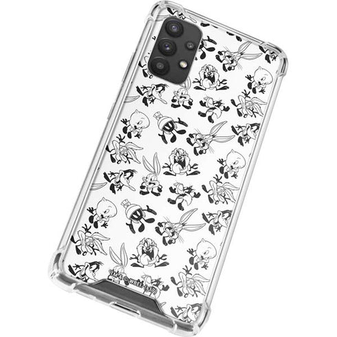 Looney Tunes Big Head Pattern Galaxy A32 5G Clear Case