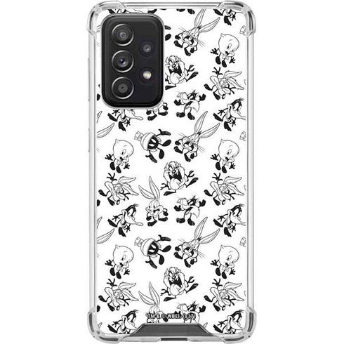 Looney Tunes Big Head Pattern Galaxy A52 5G Clear Case