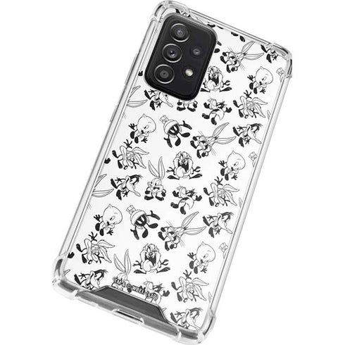 Looney Tunes Big Head Pattern Galaxy A52 5G Clear Case