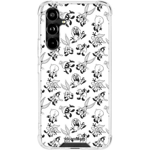 Looney Tunes Big Head Pattern Galaxy A54 5G Clear Case