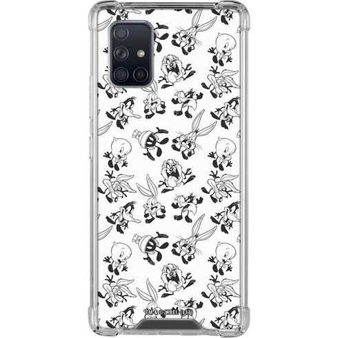 Looney Tunes Big Head Pattern Galaxy A71 5G Clear Case