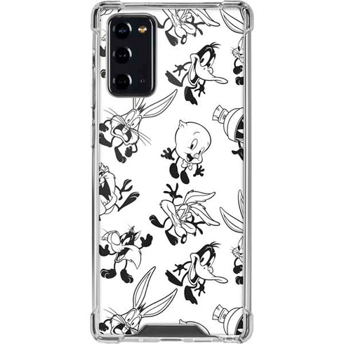 Looney Tunes Big Head Pattern Galaxy Note20 5G Clear Case