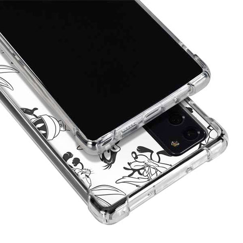 Looney Tunes Big Head Pattern Galaxy Note20 5G Clear Case
