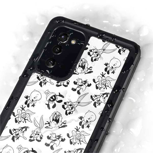 Looney Tunes Big Head Pattern Galaxy Note20 5G Waterproof Case