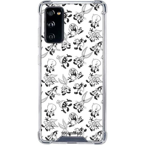 Looney Tunes Big Head Pattern Galaxy S20 FE Clear Case
