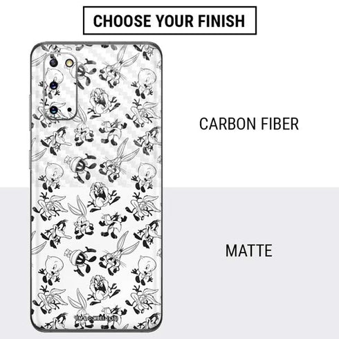 Looney Tunes Big Head Pattern Galaxy S20 Skin