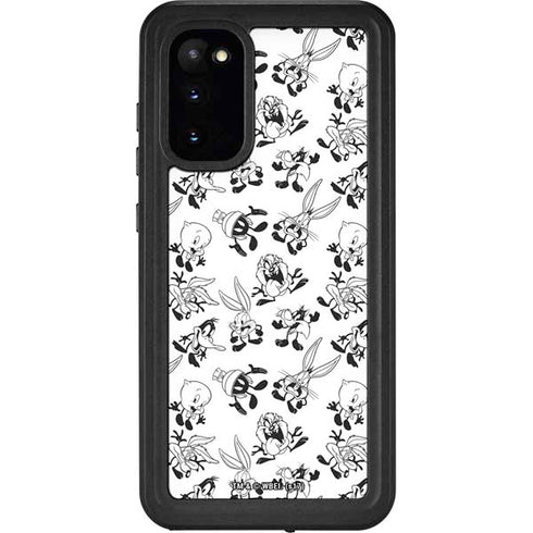 Looney Tunes Big Head Pattern Galaxy S20 Waterproof Case