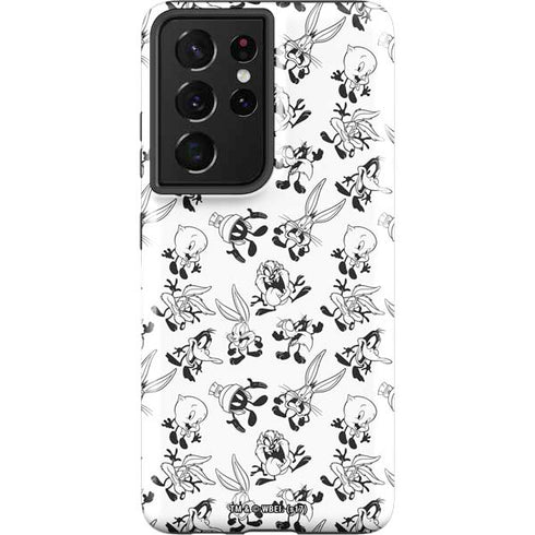 Looney Tunes Big Head Pattern Galaxy S21 Ultra 5G Pro Case