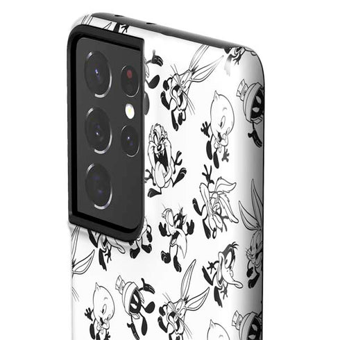 Looney Tunes Big Head Pattern Galaxy S21 Ultra 5G Pro Case
