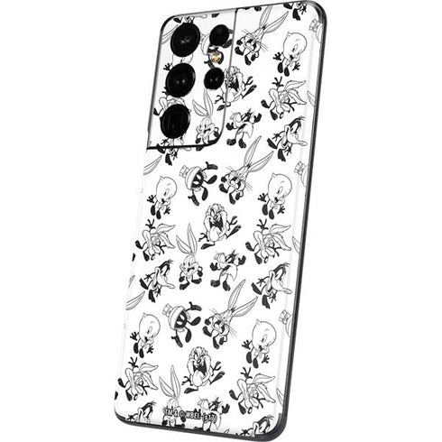 Looney Tunes Big Head Pattern Galaxy S21 Ultra 5G Skin
