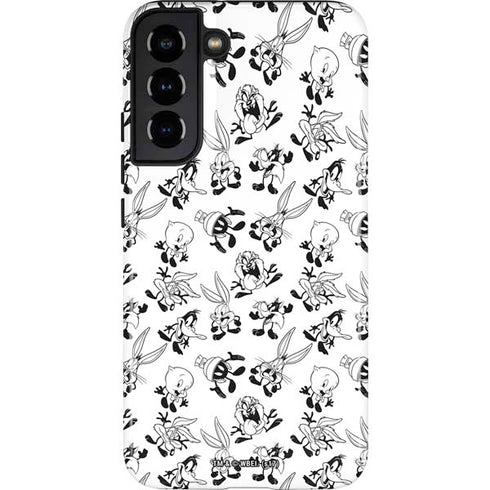 Looney Tunes Big Head Pattern Galaxy S22 Plus Pro Case