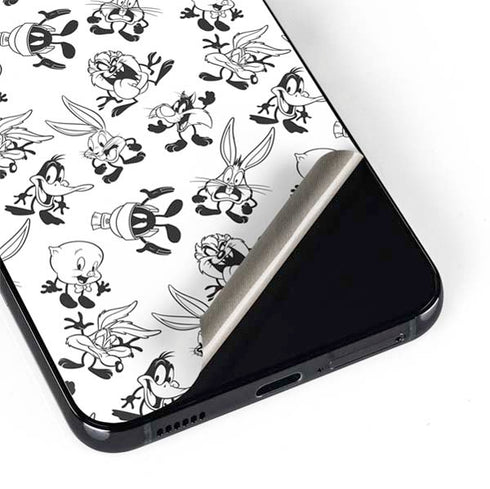 Looney Tunes Big Head Pattern Galaxy S22 Plus Skin