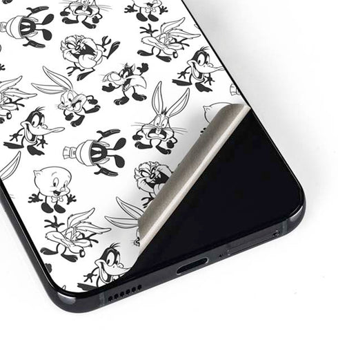 Looney Tunes Big Head Pattern Galaxy S22 Skin