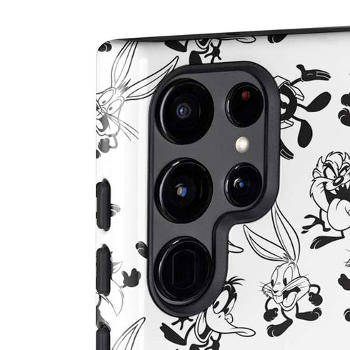 Looney Tunes Big Head Pattern Galaxy S22 Ultra Pro Case