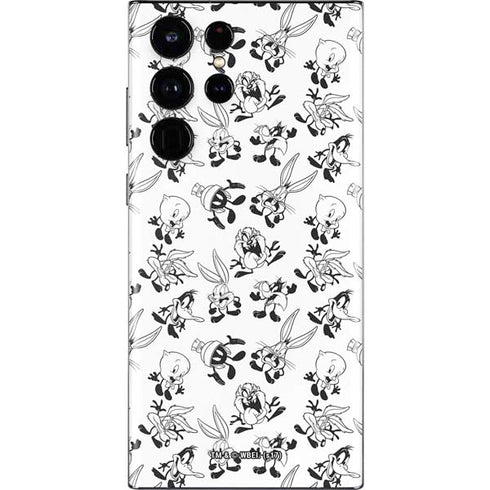 Looney Tunes Big Head Pattern Galaxy S22 Ultra Skin