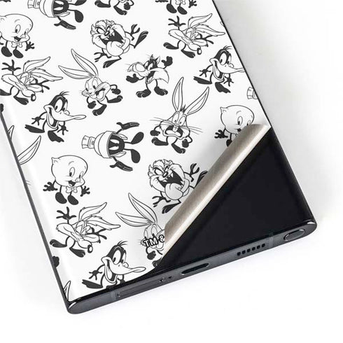 Looney Tunes Big Head Pattern Galaxy S22 Ultra Skin