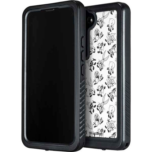 Looney Tunes Big Head Pattern Galaxy S23 Plus Waterproof Case