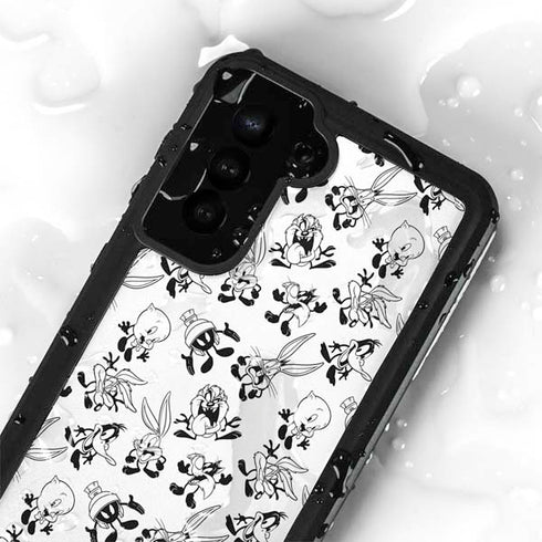Looney Tunes Big Head Pattern Galaxy S23 Plus Waterproof Case