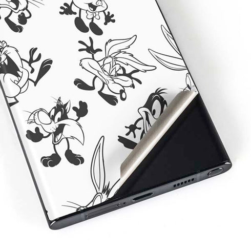 Looney Tunes Big Head Pattern Galaxy S23 Ultra Skin