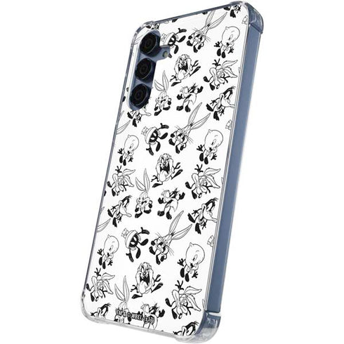 Looney Tunes Big Head Pattern Galaxy S24 Clear Case