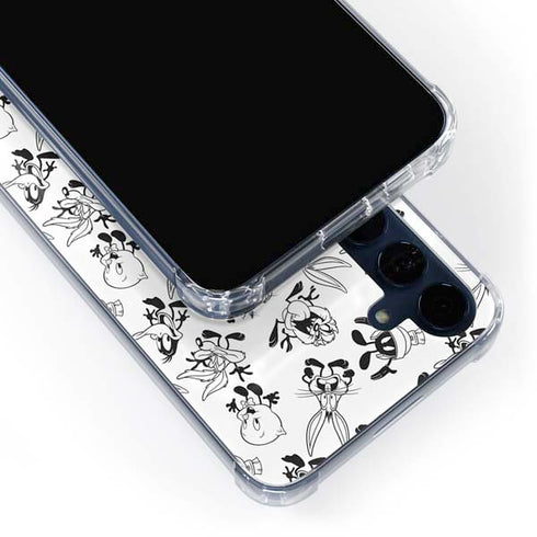 Looney Tunes Big Head Pattern Galaxy S24 Clear Case