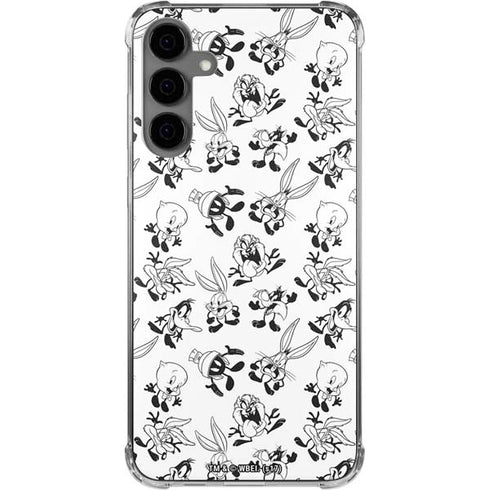 Looney Tunes Big Head Pattern Galaxy S24 Plus Clear Case