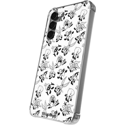 Looney Tunes Big Head Pattern Galaxy S24 Plus Clear Case