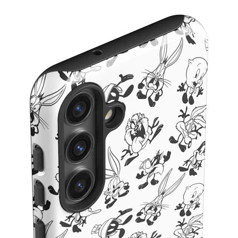 Looney Tunes Big Head Pattern Galaxy S24 Plus Impact Case