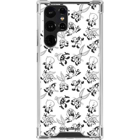 Looney Tunes Big Head Pattern Galaxy S24 Ultra Clear Case