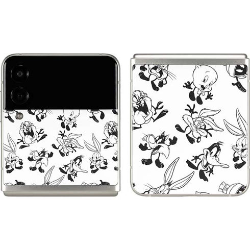 Looney Tunes Big Head Pattern Galaxy Z Flip3 5G Skin