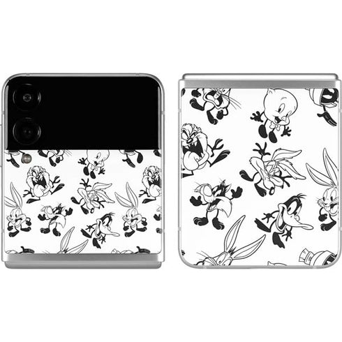 Looney Tunes Big Head Pattern Galaxy Z Flip4 5G Skin