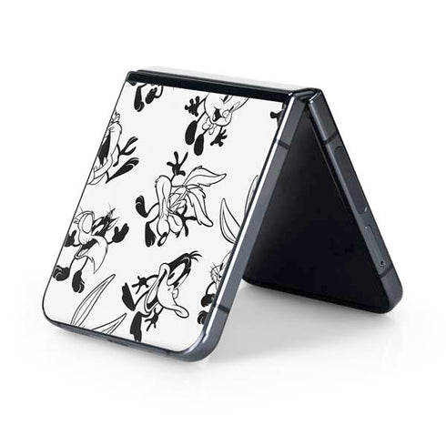 Looney Tunes Big Head Pattern Galaxy Z Flip5 5G Skin