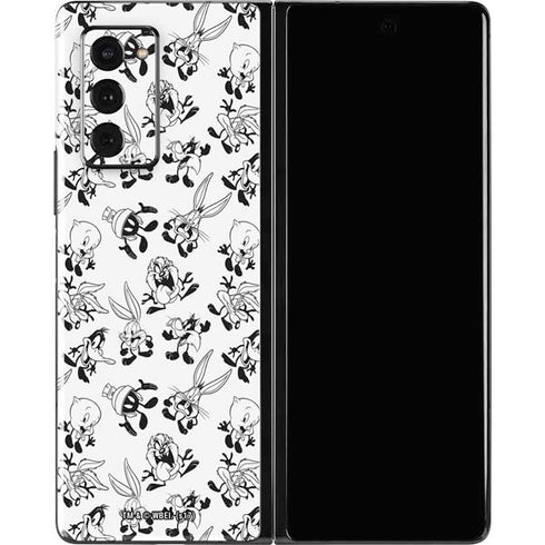 Looney Tunes Big Head Pattern Galaxy Z Fold2 5G Skin