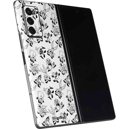 Looney Tunes Big Head Pattern Galaxy Z Fold2 5G Skin