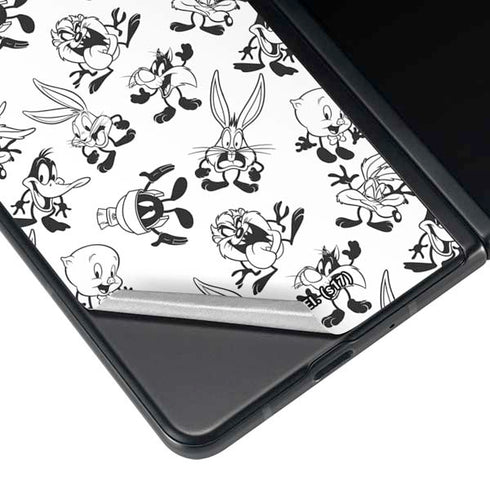 Looney Tunes Big Head Pattern Galaxy Z Fold3 5G Skin