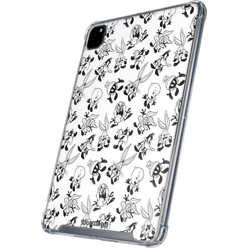 Looney Tunes Big Head Pattern iPad Pro 12.9in (2020) Clear Case