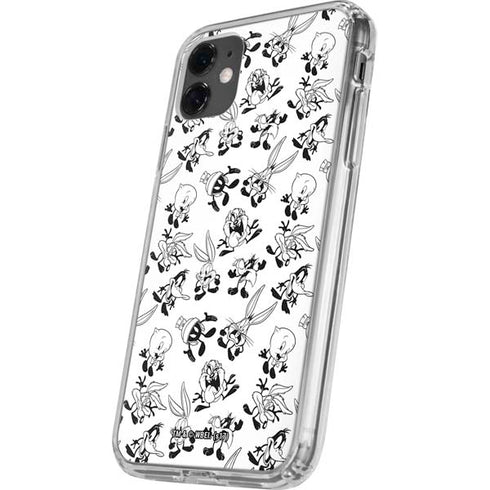 Looney Tunes Big Head Pattern iPhone 11 Clear Case
