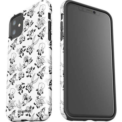 Looney Tunes Big Head Pattern iPhone 11 Impact Case