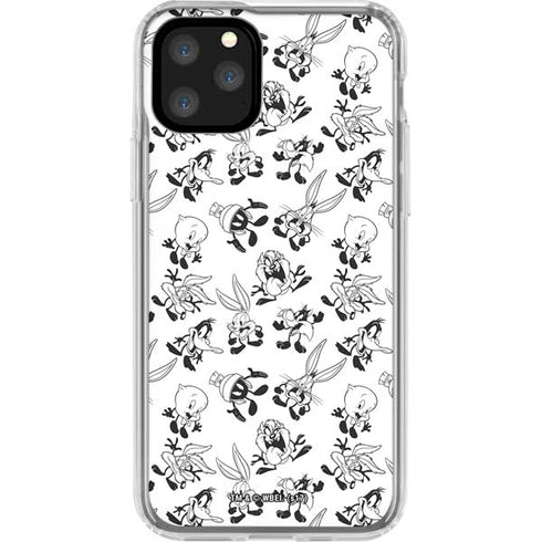 Looney Tunes Big Head Pattern iPhone 11 Pro Clear Case