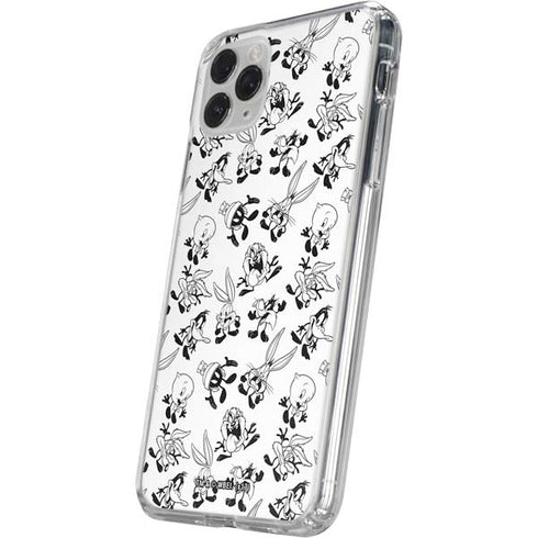 Looney Tunes Big Head Pattern iPhone 11 Pro Clear Case