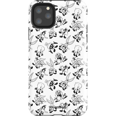 Looney Tunes Big Head Pattern iPhone 11 Pro Max Impact Case